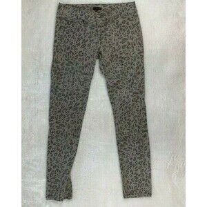 Therapy Jeans Size 3 Juniors Gray leopard Pattern Stretch Skinny